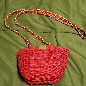 Vintage Clarita wicker purse